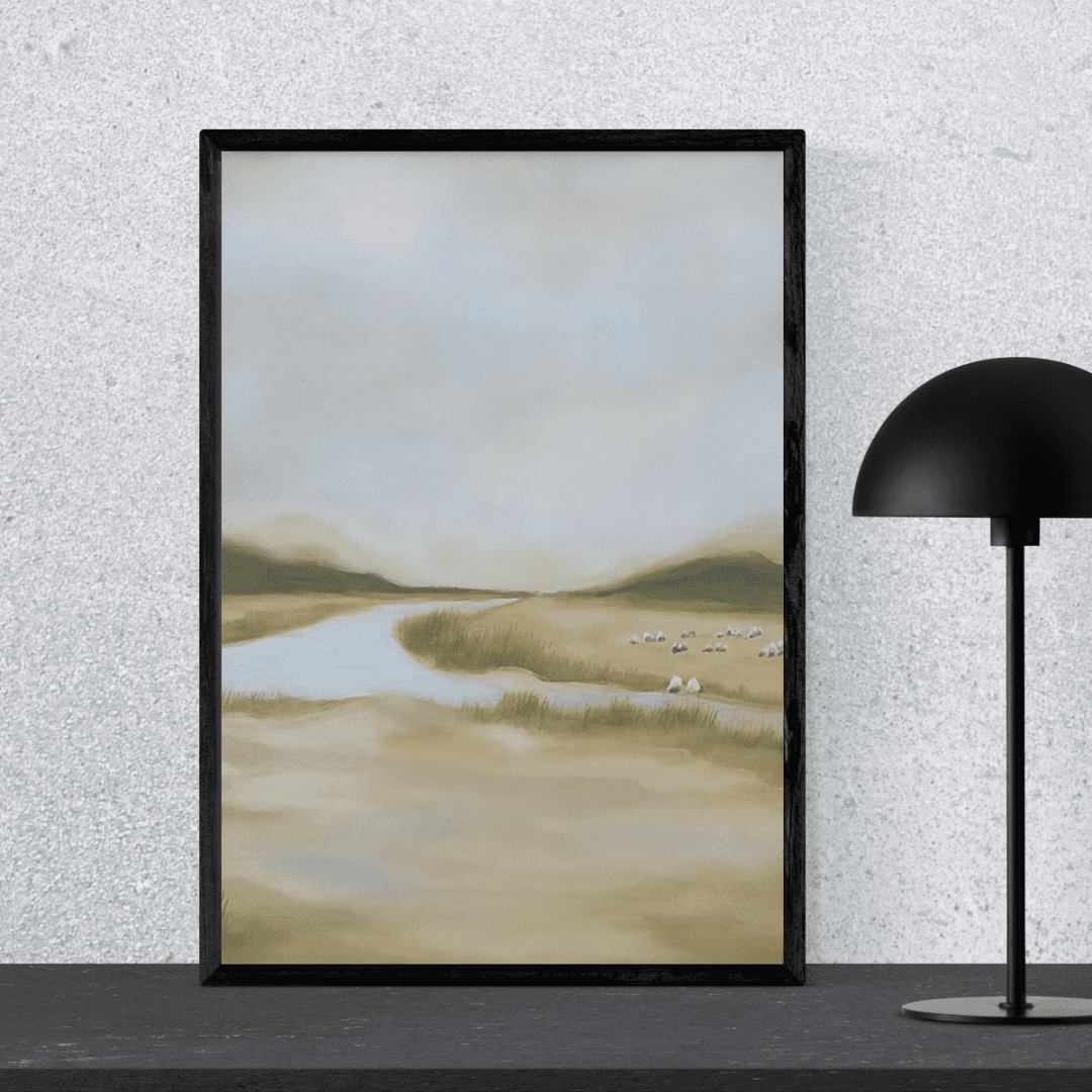 Quiet Waters - Framed Canvas - Vertical