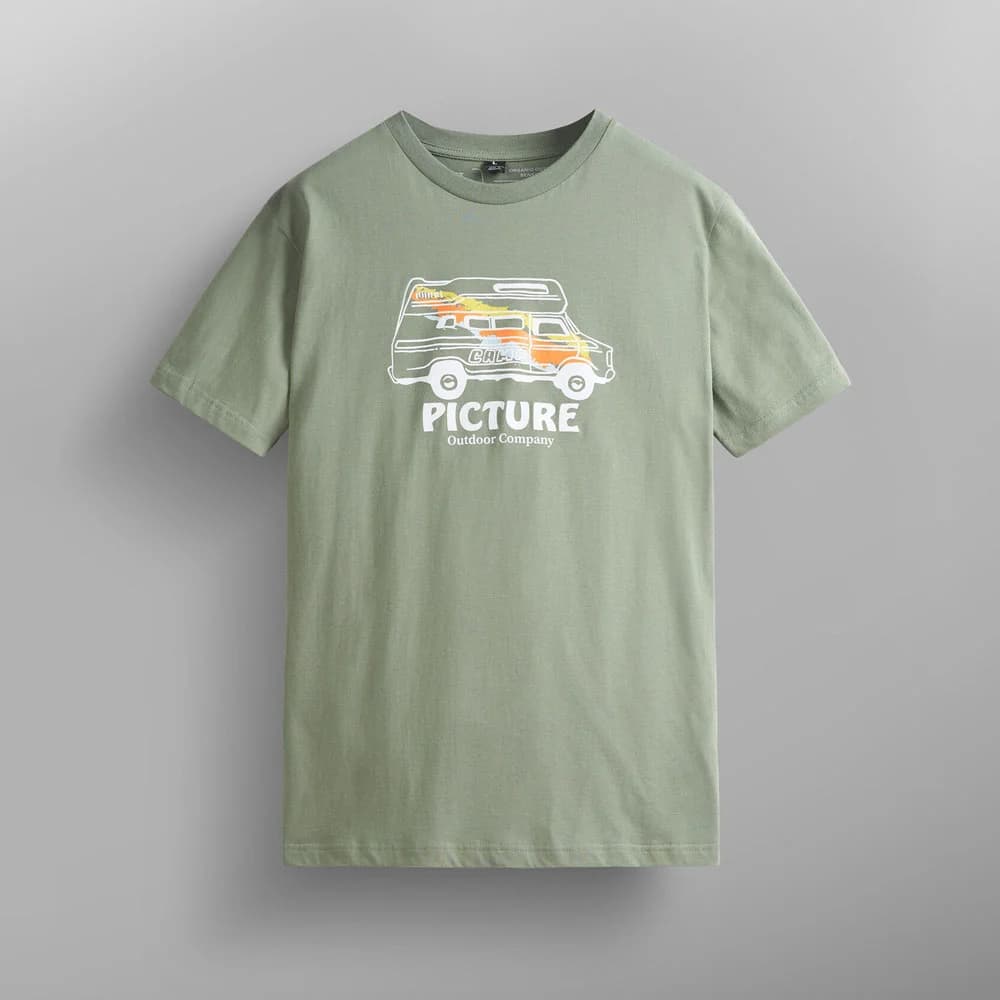 Picture Outdoor Company Men’s Organic Cotton Graphic T-Shirt – Olive Green