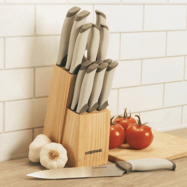 Farberware 14-Piece Soft-Grip Cutlery Block Set