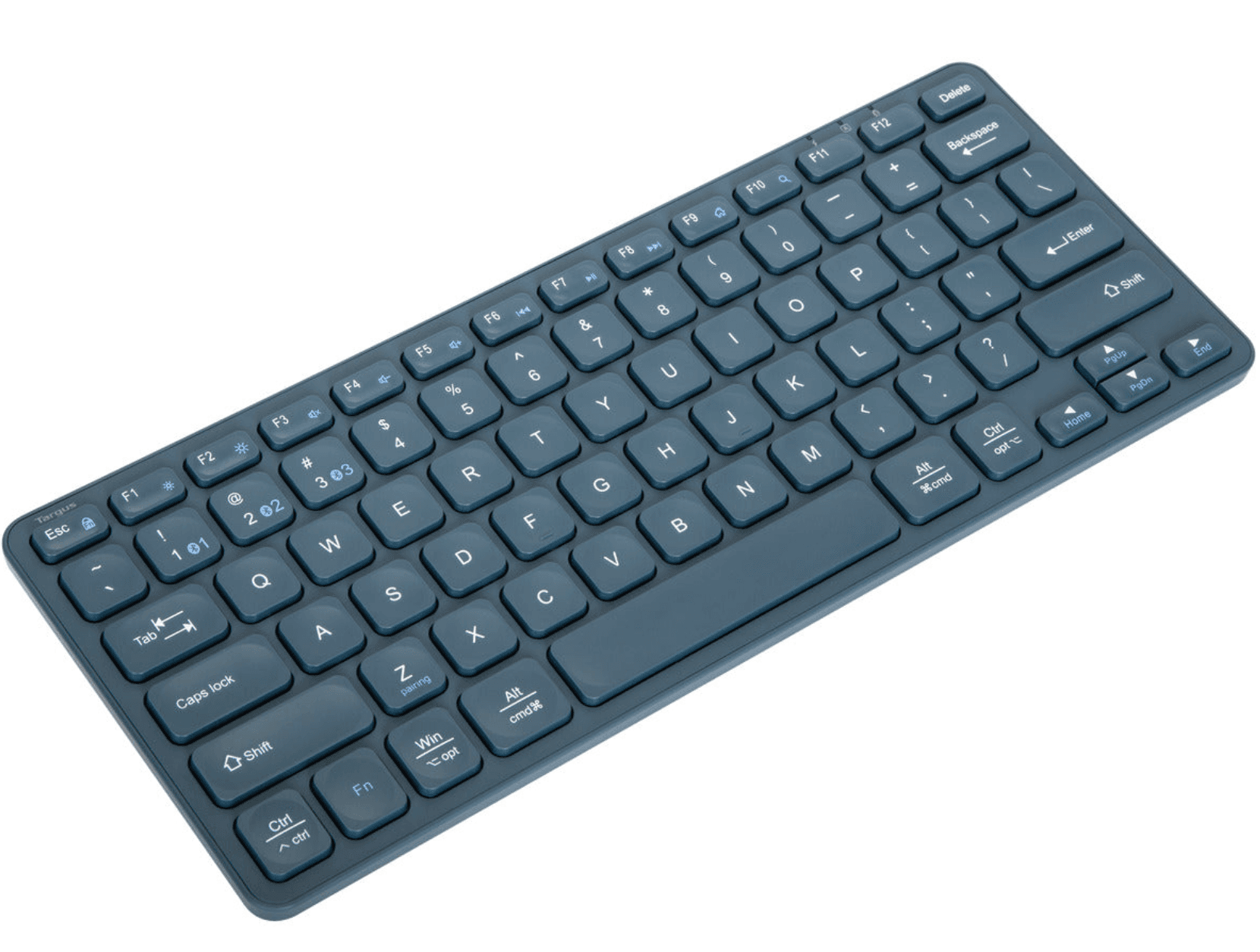 Targus - Compact Multi-Device Bluetooth® Antimicrobial Keyboard (Blue)