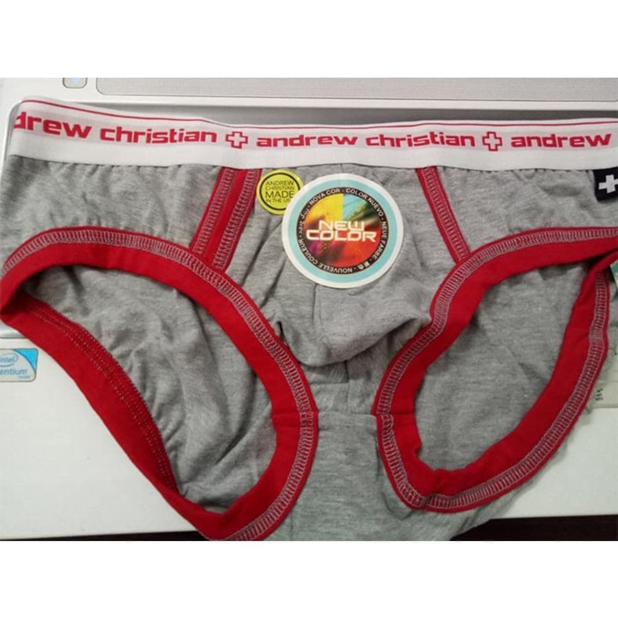 ANDREW CHRISTIAN LIMITED EDITION GRAY W/ RED LINING