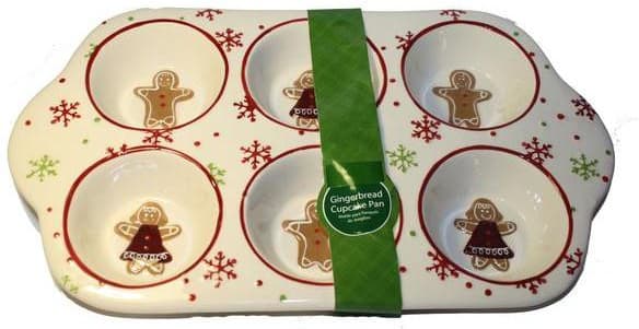 Christmas Cup Muffin Baking Pan Snowflakes